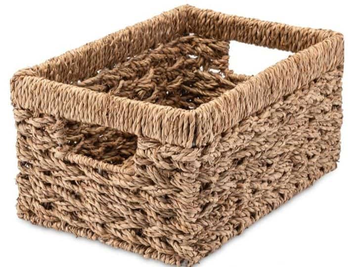 تصویر 3 از سبد حصیری دسته دار مناسب جابجایی آسان